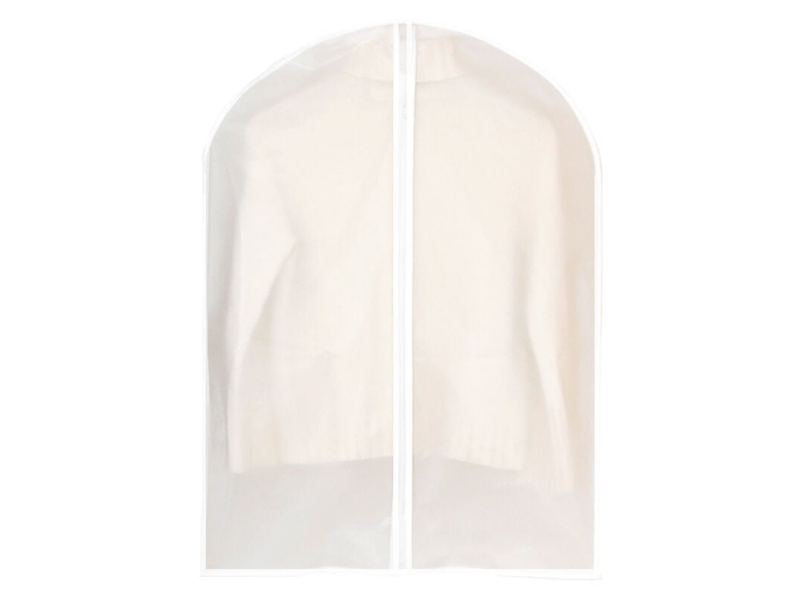 Funda para colgar ropa, antipolvo, impermeable, antipolillas y antihumedad, semitransparente, para camisas y trajes (60 x 140 cm)