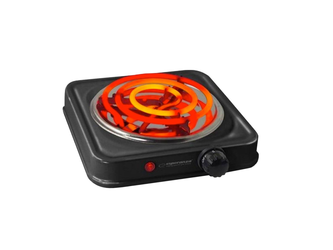Cocina Portátil NORTHIX Placa con 5 Niveles de Temperatura negro