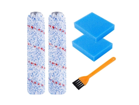 Rodillo de cepillo de repuesto y espuma prefiltrante Compatible con aspiradora en seco y húmedo inalámbrica Tineco Ifloor Hf10E-01
