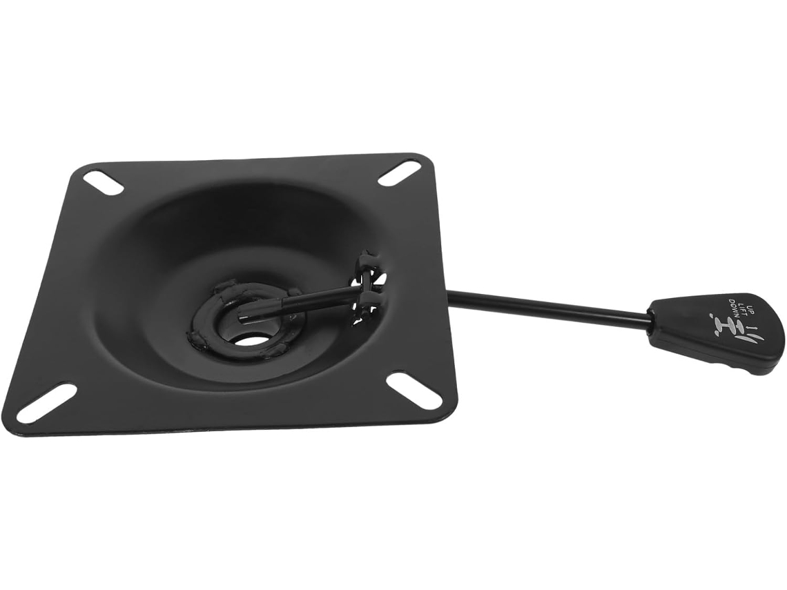 Base ajustable para silla de oficina, 16,5 x 16,5 cm, fabricada en hierro resistente, con mecanismo giratorio e inclinable. SFUSHOS