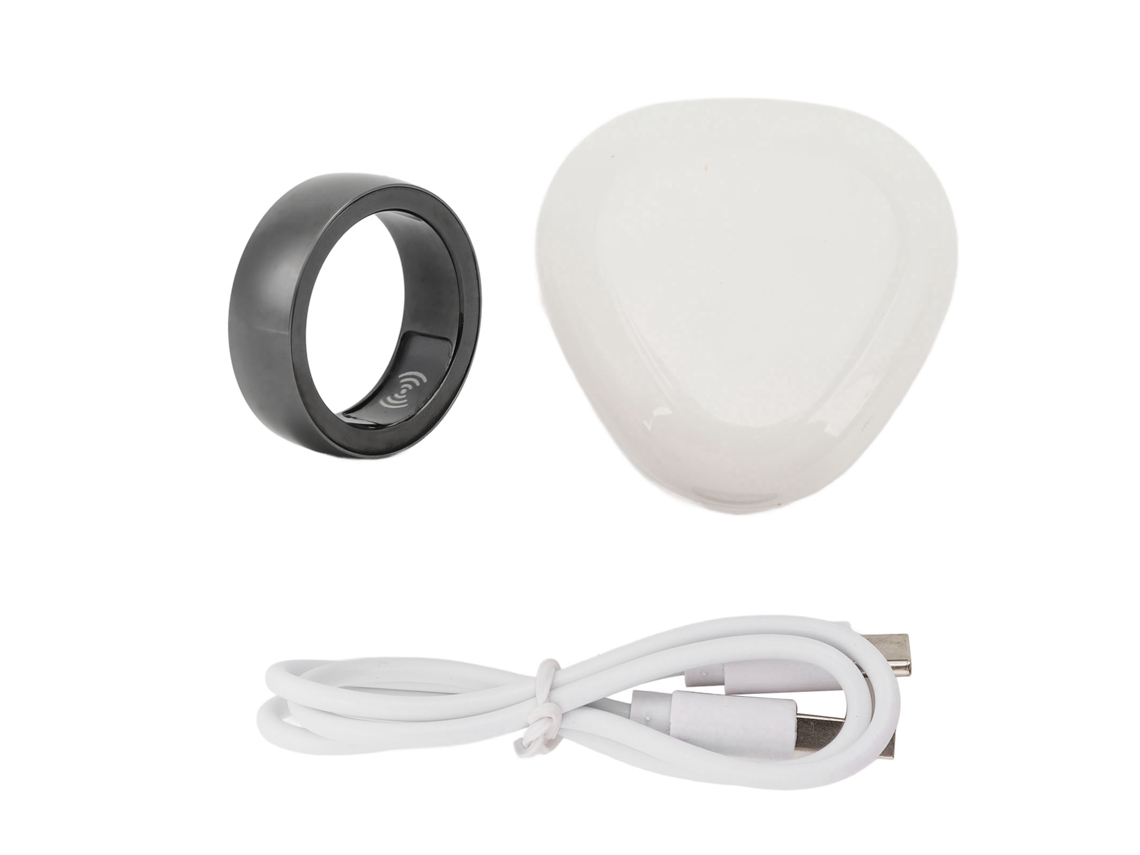Anillo Inteligente Con Monitor De Salud, Resistente Al Agua Ip68, Contador De Pasos, Monitorización Del Sueño Y Seguimiento Del Estado Físico (negro).
