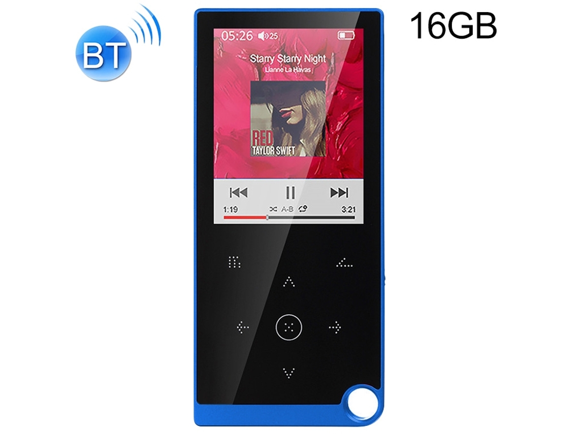 Reproductor de audio deportivo CSYY E05, MP4/MP3, 16 GB, Bluetooth (azul)