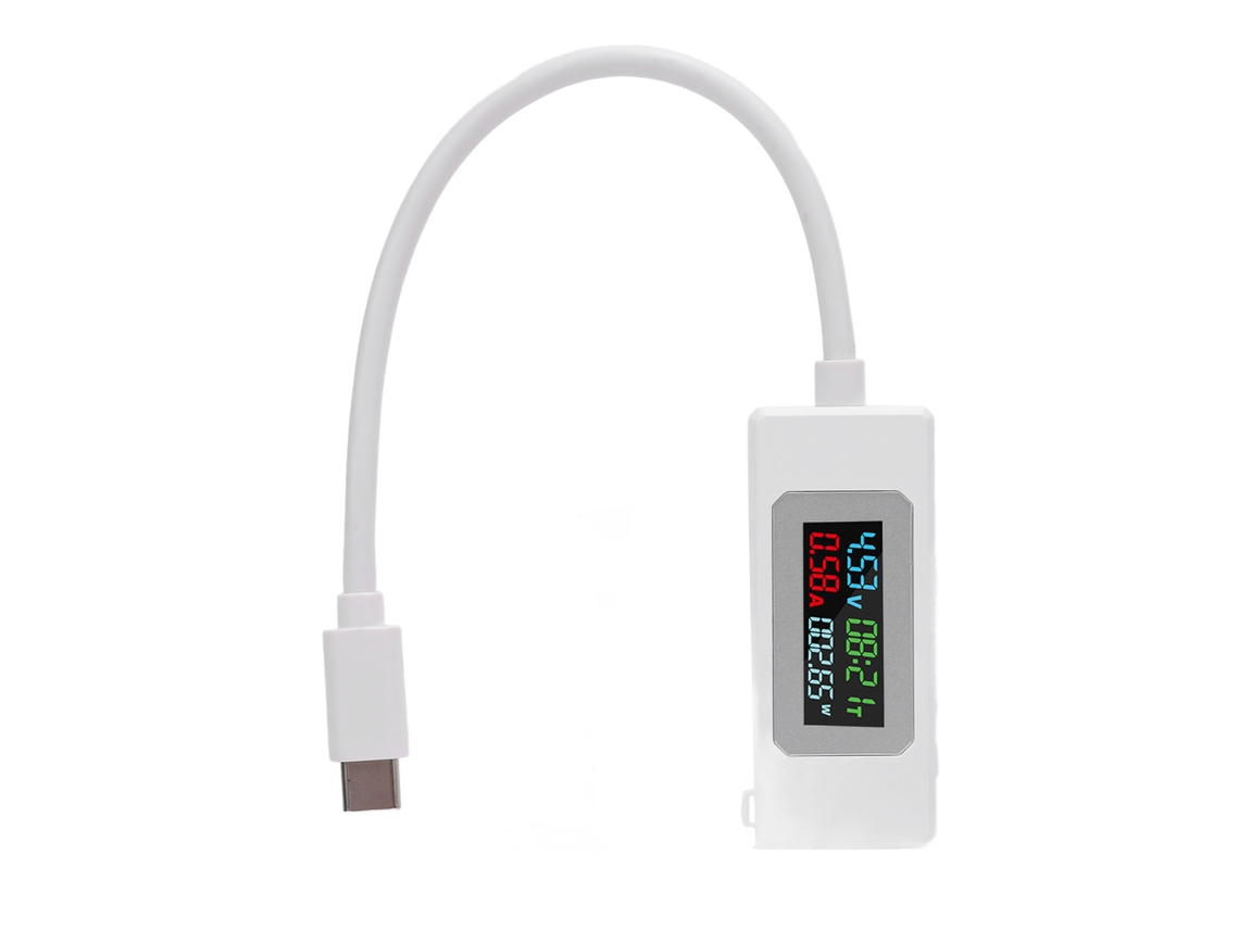 Detector De Carga Usb C Tester Voltaje Corriente Potencia Tiempo De Trabajo 4-30v 0-6.5a