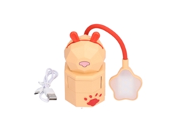 Lámpara de mesa LED BJ con luz blanca cálida, carga USB, fácil de usar, ideal para el estudio y dormitorios de estudiantes, luz nocturna amarilla.