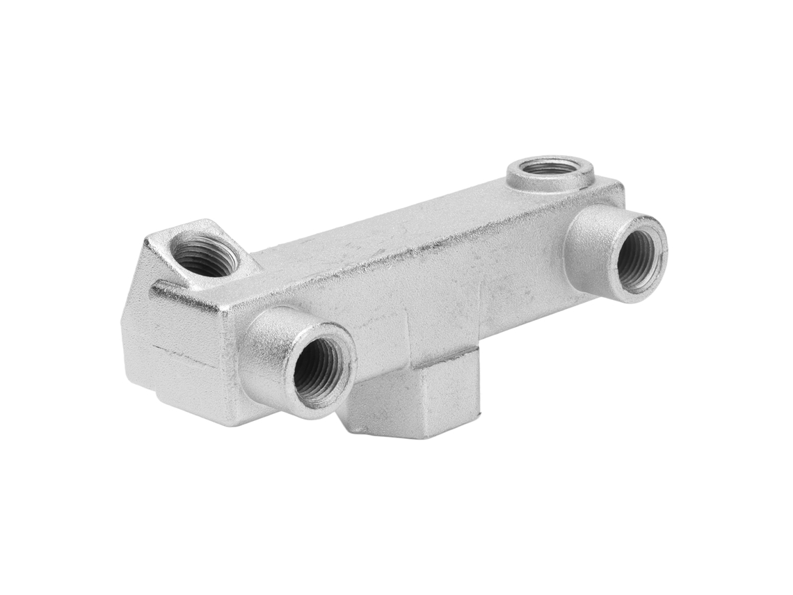 Conector De Colector De 6 Vías Para Compresor De Aire Con Rosca G1/4 Y G1/2, Fabricado En Aleación De Aluminio.