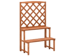 Macetero con enrejado de abeto macizo de 70 x 42 x 115 cm, DKD HOME DECOR