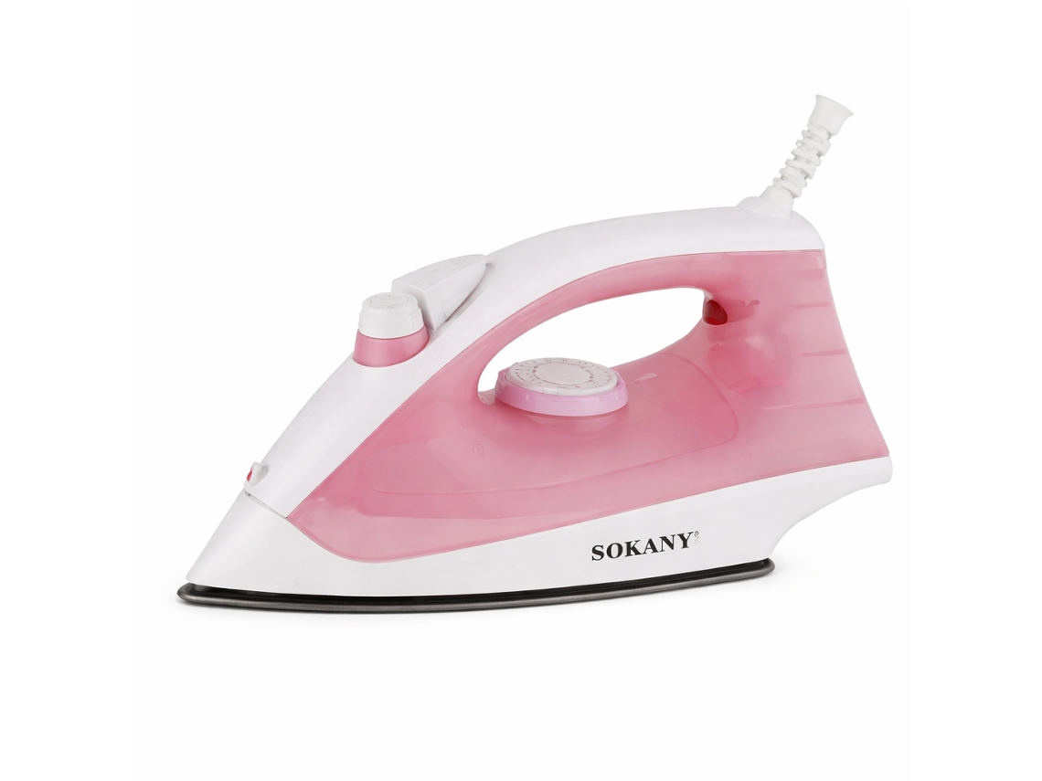 Plancha Sokany SK-2074 Rosa + Blanco 1200W