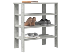 Mueble Zapatero | Armario Zapatero Madera Contrachapada Gris Hormigón 61x32x70 Cm