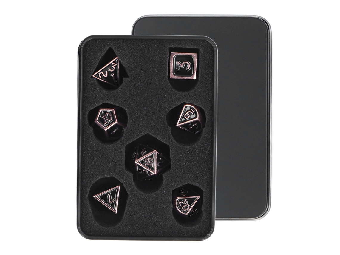 -set De 7 Dados Dnd Con Caja De Almacenamiento Números Claros Dados Poliedricos Para Juegos De Rol