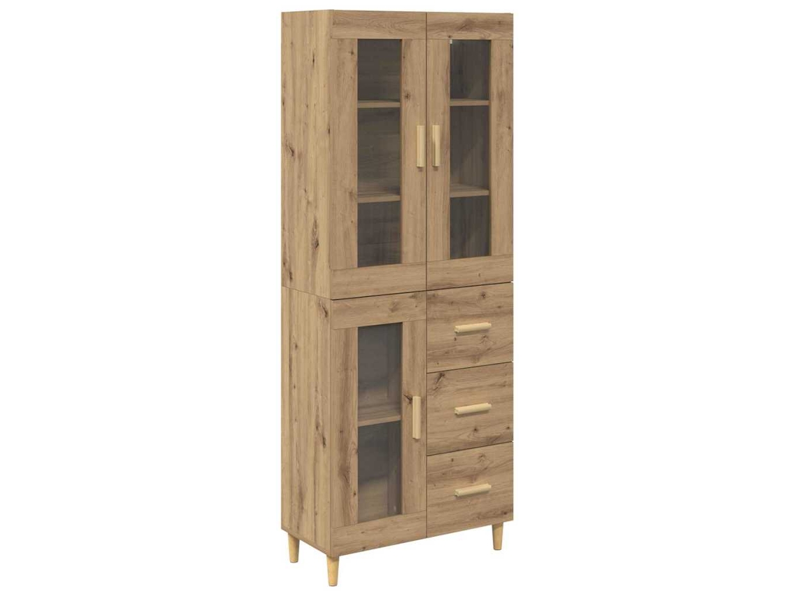 Aparador de roble artesanal en madera procesada 180x34x69,5 cm MAISON EXCLUSIVE
