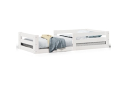 Maison Exclusive - Estructura Cama Sin Colchón Madera Maciza Pino Blanca 100x200cm