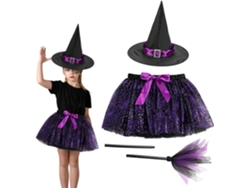 Disfraz de bruja infantil, falda para Halloween, bonito disfraz de telaraña de Vayotoy