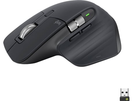 Ratón LOGITECH MX Master3S (Bluetooth - 8000 dpi - Negro)