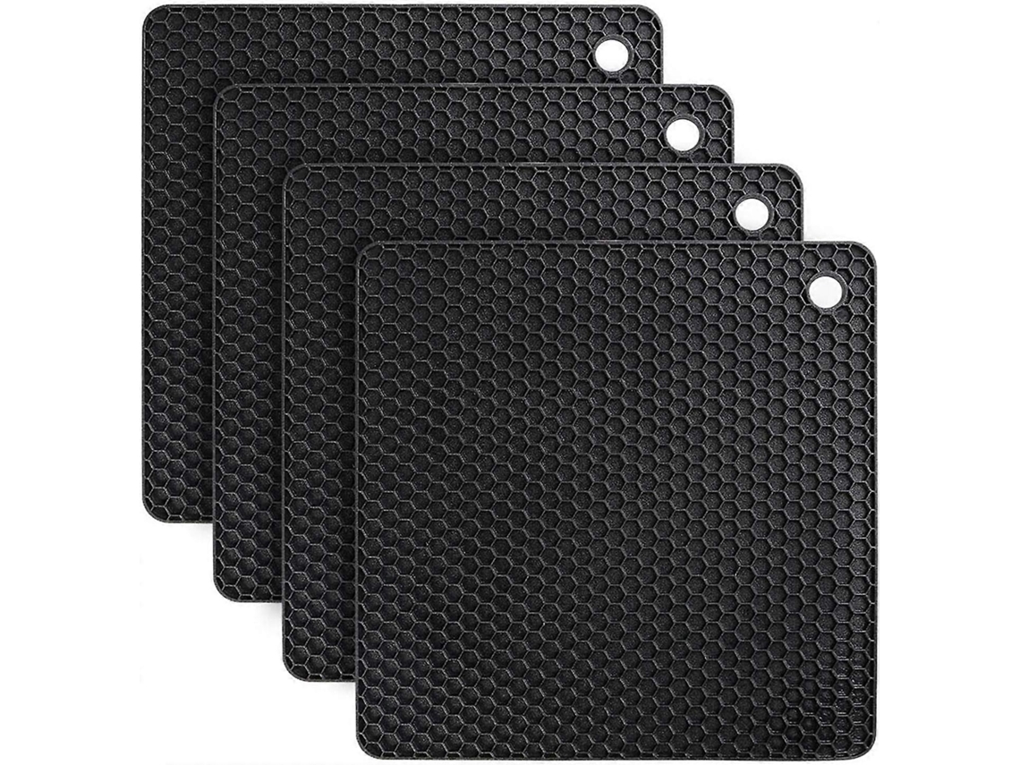 4pcs Posavasos De Silicona Anti-deslizante Y Resistente Al Calor Para Mesa De Comedor