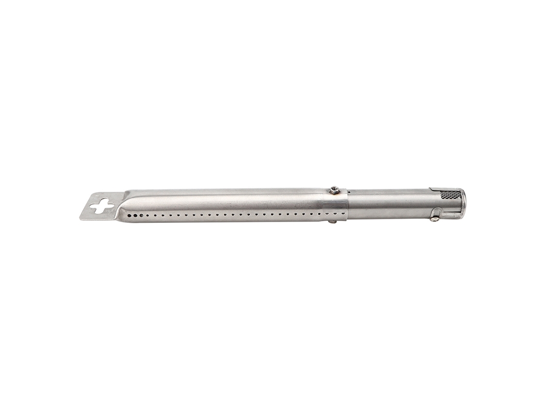 Quemador de tubo rectangular de acero inoxidable ajustable para parrilla de gas, 4 piezas