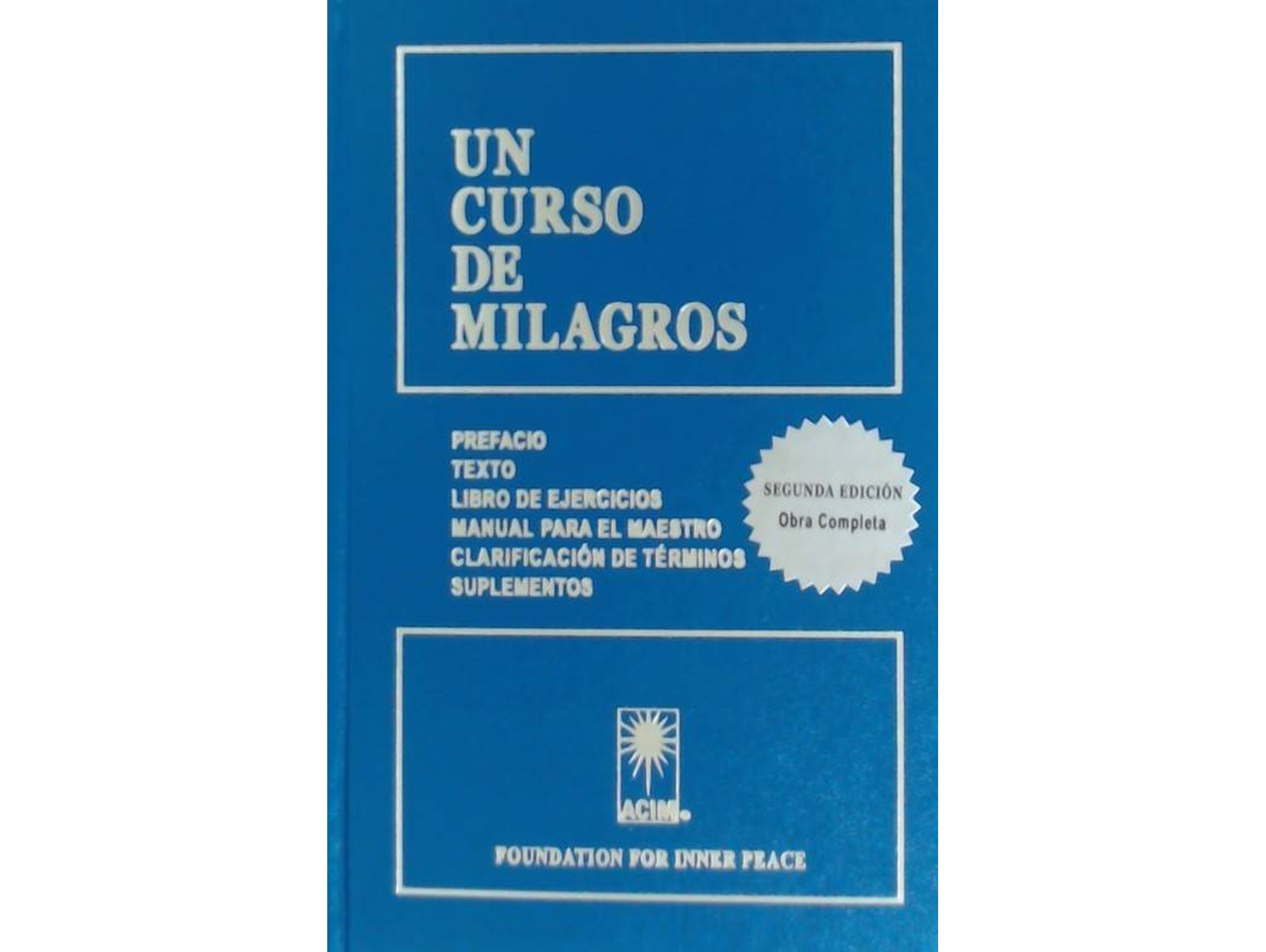 Libro Un Curso De Milagros (Español)
