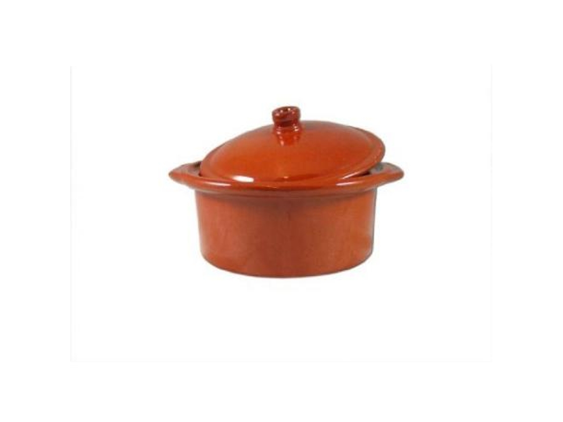 Cazuela + tapa barro 3,5 l 27x11 cm