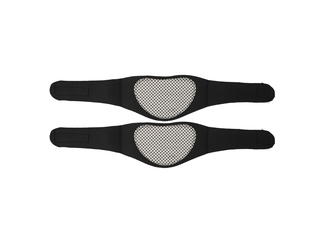 2 Unidades De Vendas Magnéticas Negras Autocalentables Para El Cuello Para Aliviar El Dolor Y La Fatiga.