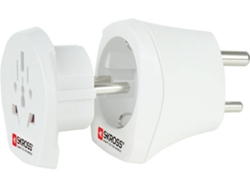 Adaptador de Viaje SKROSS Combo Mundo-Índia Blanco (1250 W)