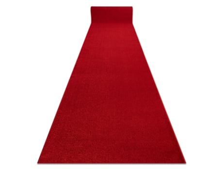Alfombra de Pasillo Karmel Llanura Carmín/Rojo 100 cm