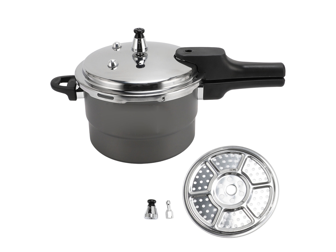 Olla A Presión De Acero Inoxidable Y Aleación De Aluminio Con Gran Capacidad Para Cocinas De Gas E Inducción, 20 Cm