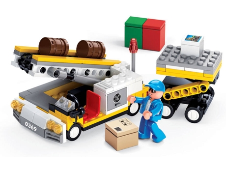 Blocs de Construcción SLUBAN Aviation Cargador 222 pcs (Edad Mínima: 6 Años - 28,5 x 5,4 x 21,2 cm)