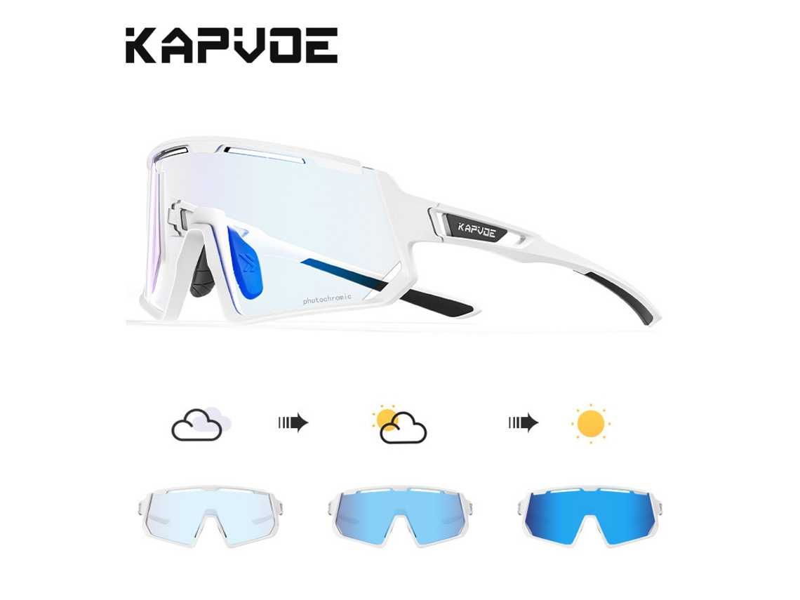Gafas De Ciclismo Con Lentes Fotocromáticas De Doble Uso (día Y Noche), Pantallas Para Bicicleta, Unisex, Protección Uv.