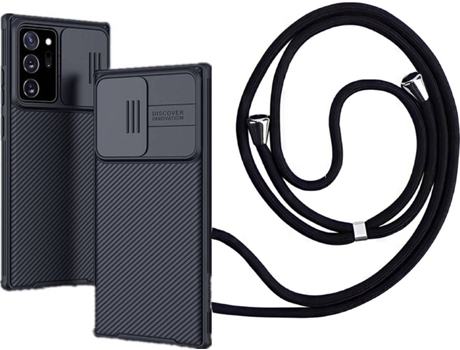 Funda Samsung Note 20 Camshield con Collar Negro