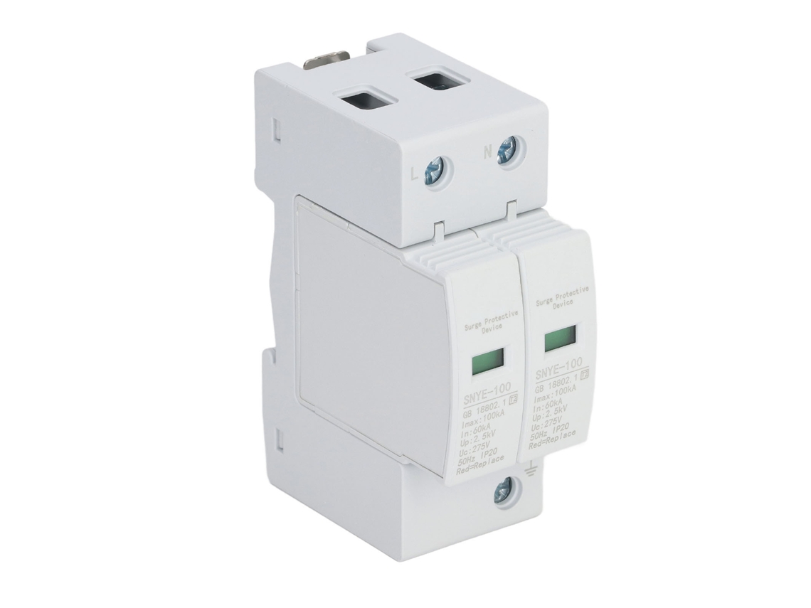 Protector Contra Sobretensiones 100ka 2p 275v Dispositivo De Protección Para Caja De Distribución Snye 100