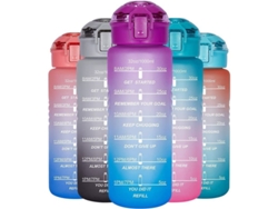 Botellas De Agua De 946 Ml (32 Oz) Con Indicador De Tiempo Y Cesta Extraíble, Libres De Bpa Y A Prueba De Fugas.