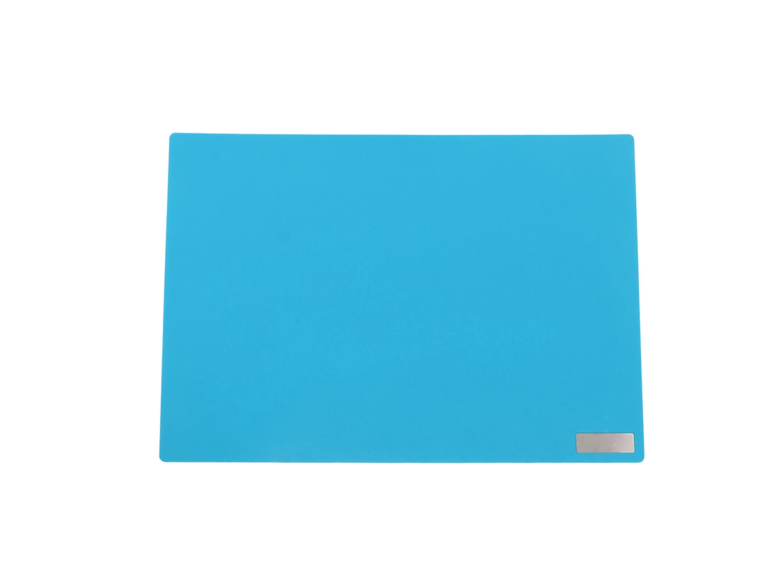 Alfombrilla de soldadura de silicona resistente al calor de color azul claro para electrónica