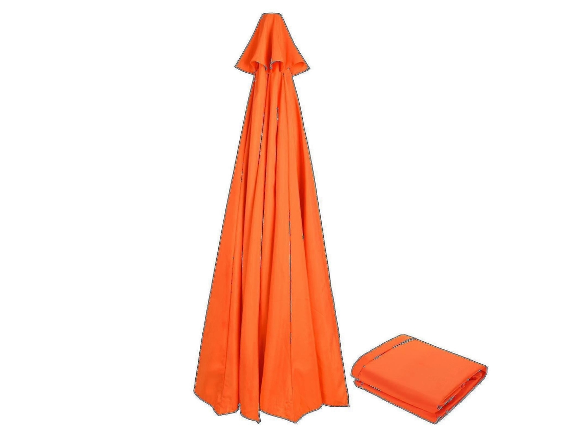 Toldo De Repuesto Para Paraguas De Jardín 3m 6/8 Brazos Impermeable Uv Tejido Poliéster Oferta 50% 300cm*8k Naranja