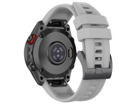 Correa de Silicona liberación rápida para Garmin Fenix 7/Epix Gen2/Descent G1/COROS VERTIX - canoso
