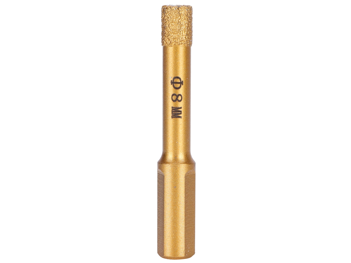 Broca De Diamante Para Taladrar Vidrio, Granito, Cerámica Y Mármol De 8 Mm.