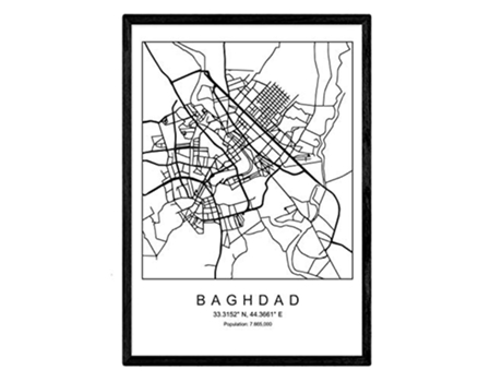 Lámina NACNIC Mapa Baghdad (A3)