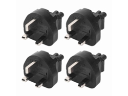 Adaptador De Poder Iec320 C7 4pcs 3250w De Cobre Pvc Para Portátil Altavoz Lcd 100‑
