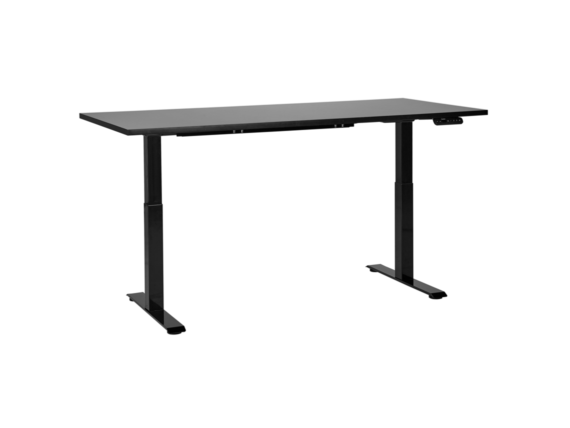 Escritorio para usar de pie o sentado BELIANI Destines de Tablero de fibra Negro 180x80x128