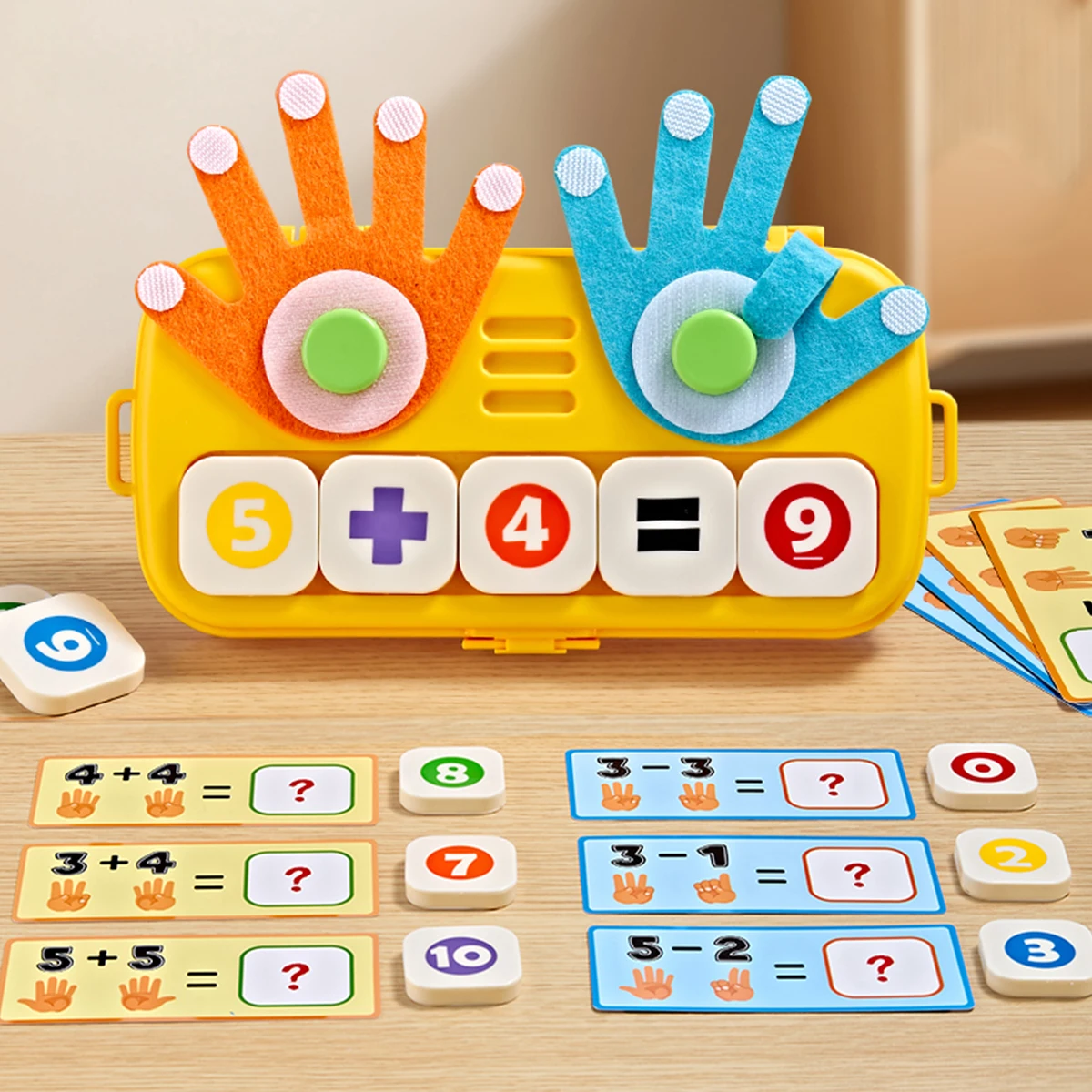 (matemáticas Con Los Dedos) Juguete Matemático Para Aprender A Contar Con Los Dedos, Adecuado Para Niños De 3 A 5 Años, Juguete Educativo.