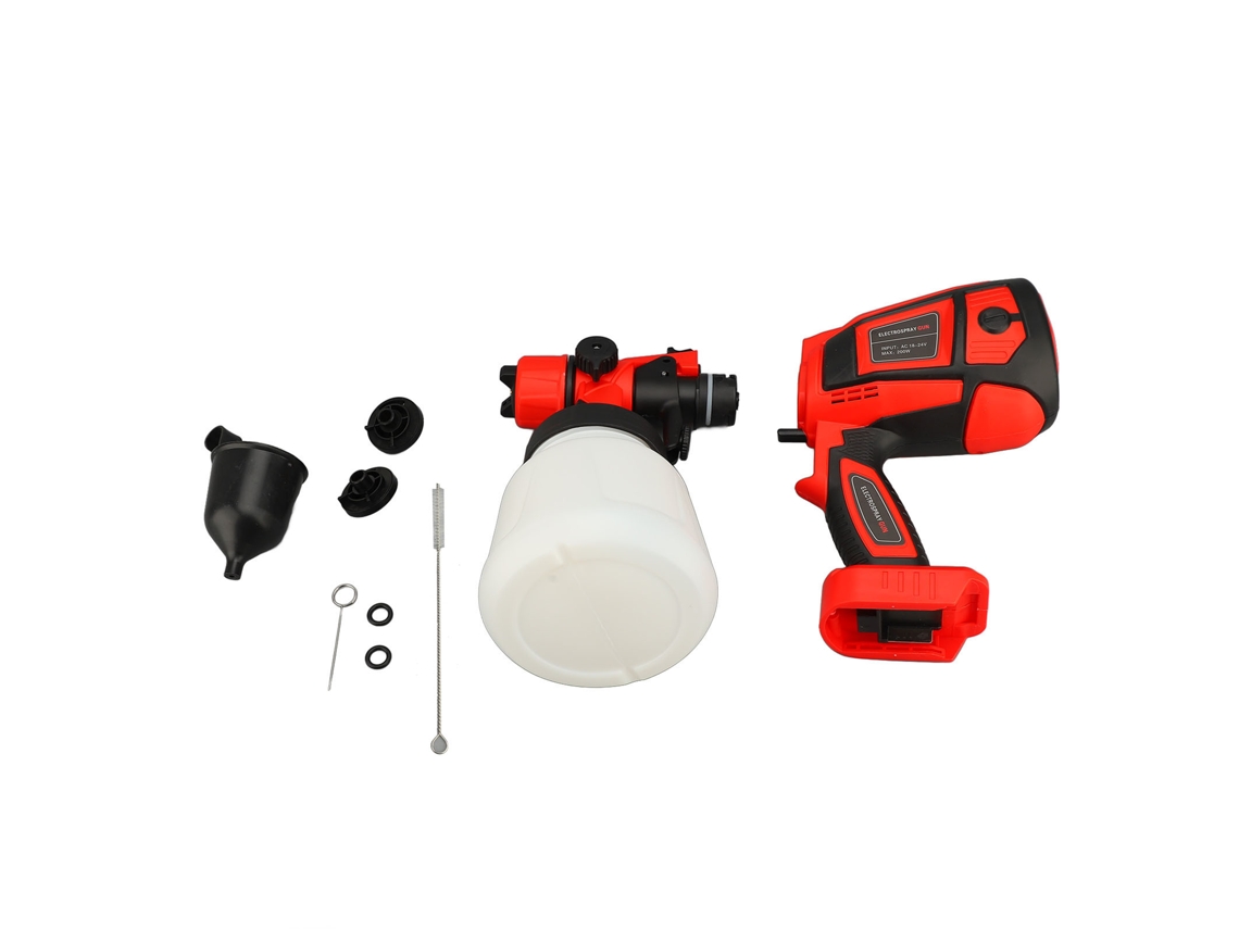 Pistola Pulverizadora Eléctrica Inalámbrica De Alta Presión Con Lata Desmontable De 900 Ml Para Pintar.