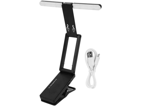 Soporte de música ligero Soporte de música Lámpara de lectura portátil recargable