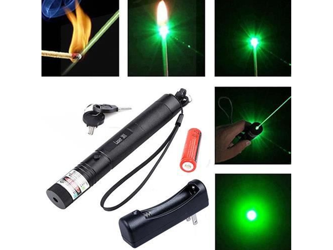 Ponte Laser Verde 5mw 532nm Gravação a Laser Visível Carregador de Bateria a Laser,