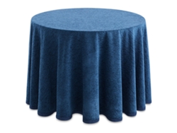 Lanovenanube Falda Camilla Redonda Chenilla Azul Oceano, 90