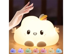 Luz Nocturna para Habitación Infantil, Nube de Silicona Recargable, Luz Portátil, Decoración Infantil NEVEANCE
