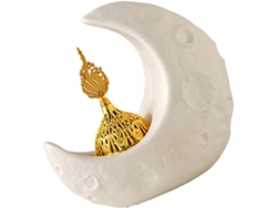 Quemador de incienso Slowmoose de cerámica blanca, Luna, Árabe