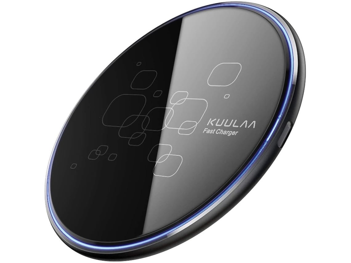 Cargador Sem Fio Usb-c Kuulaa Almofada Espelhada Para Apple, Samsung Yizhood Negro