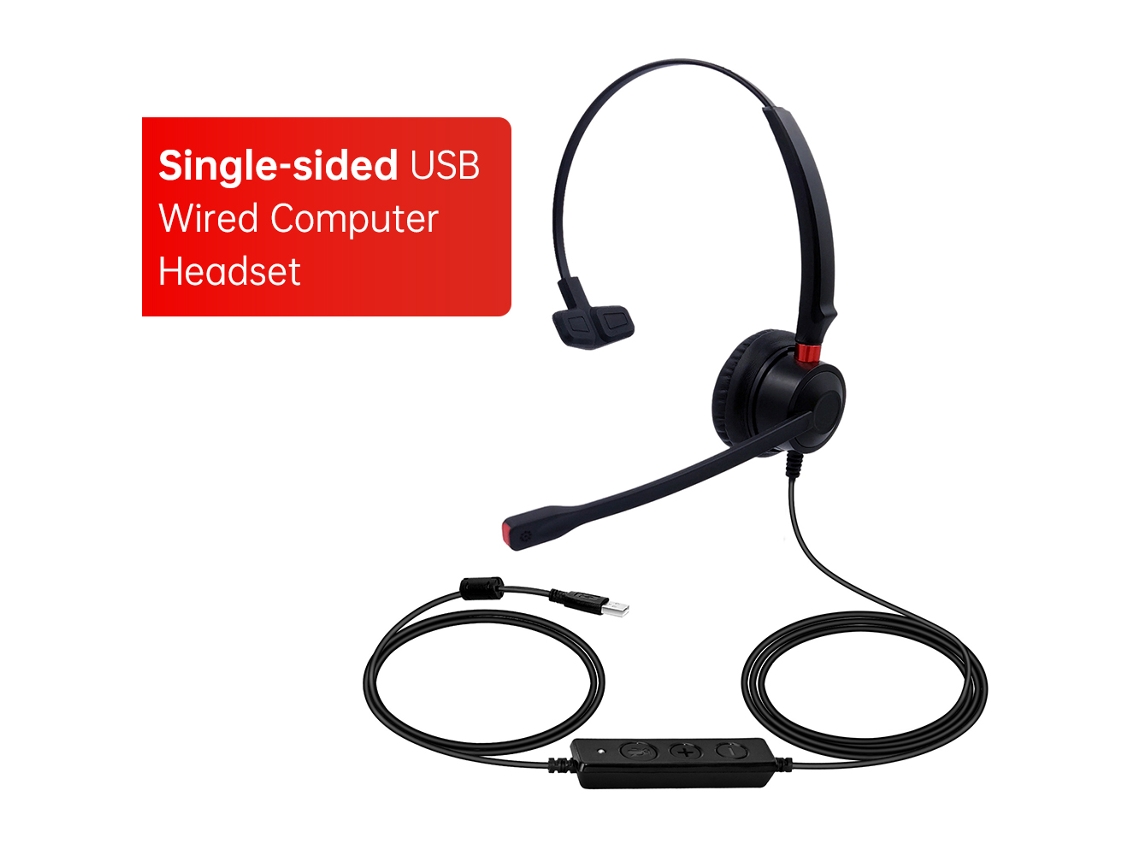 Auriculares Usb Con Micrófono, Reducción De Ruido Y Control De Volumen Para Pc, Portátil, Reuniones Y Juegos.