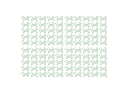 100 Clips Metálicos Pequeños Con Forma De Animalito, Con Caja, Para El Hogar Y La Oficina - Verde