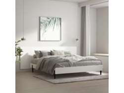 Cabecero De Cama Pared Madera Contrachapada Blanco 240x1,5x80cm