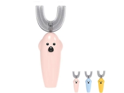 Cepillos de dientes eléctricos GOKOCO para niños, bebés, bebés inteligentes y bebés con forma de U.