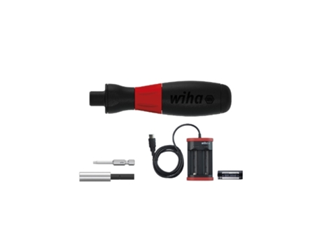 WIHA Juego de destornilladores eléctricos speedE® electric Industrial TORX®, de 5 unid. con bit, batería y cargador USB (43631)